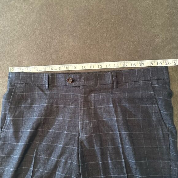 Men’s Mogu Plaid 3 Piece Business Formal Suit Jacket 42 Pants 40 NWT - Picture 10 of 15